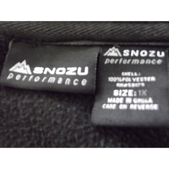 SNOZU Performance Fleece Jacket Women's 1X Black Full Zipper (3 zip pockets) - Picture 5 of 12